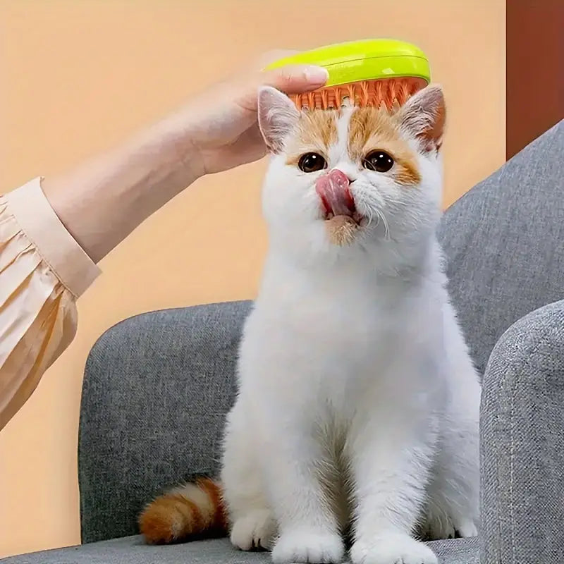 Cepillo de Mascotas con Vapor 3 en 1