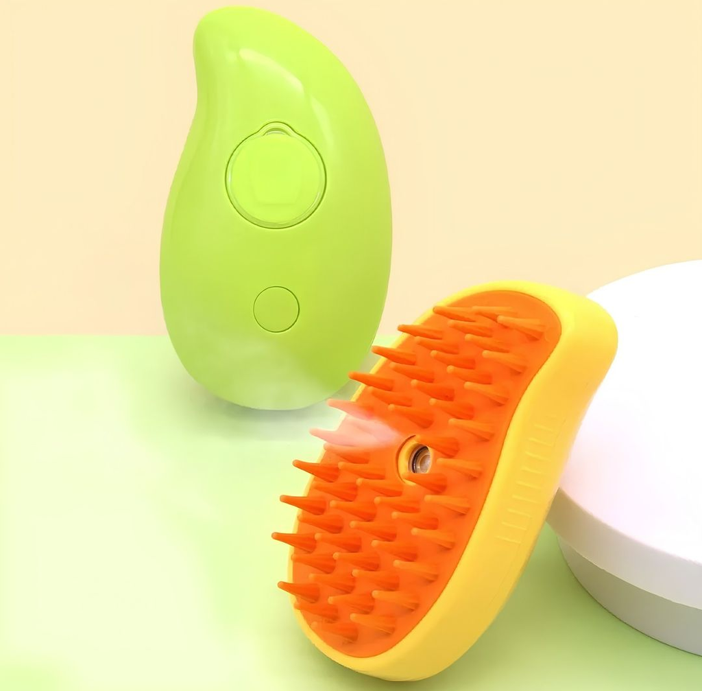 Cepillo de Mascotas con Vapor 3 en 1