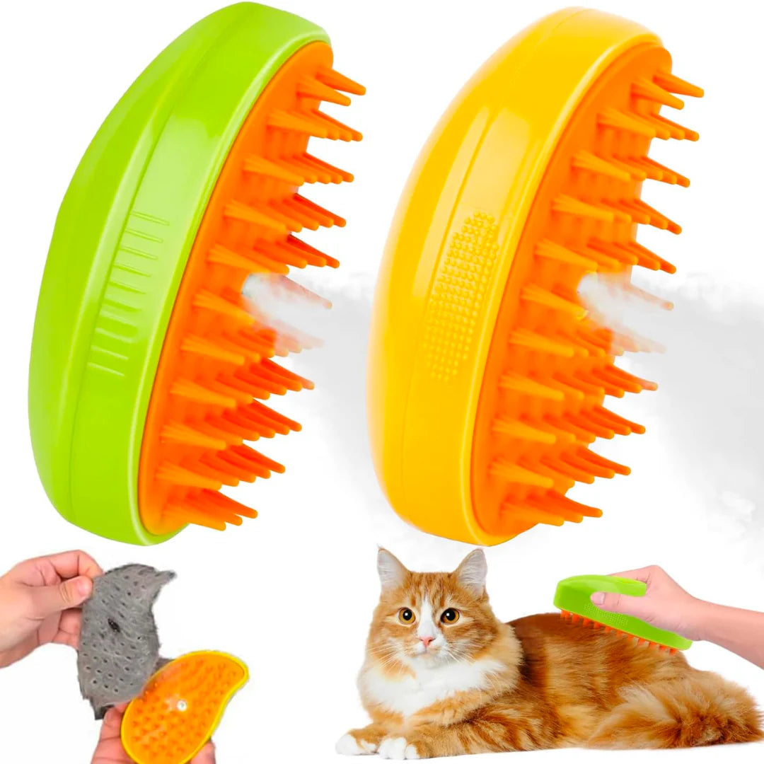 Cepillo de Mascotas con Vapor 3 en 1
