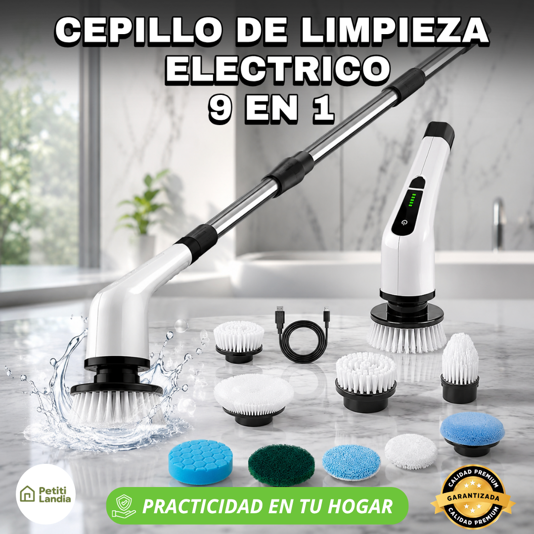 CEPILLO DE LIMPIEZA ELÉCTRICO 9 EN 1