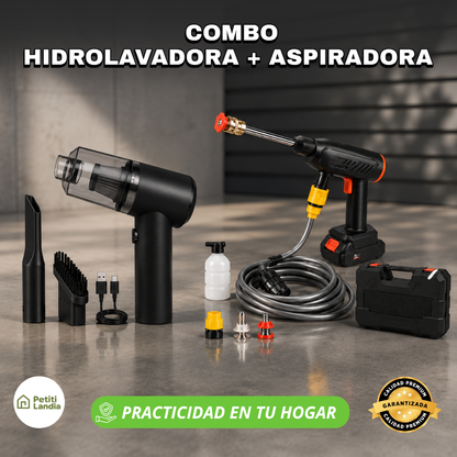 COMBO HIDROLAVADORA + ASPIRADORA