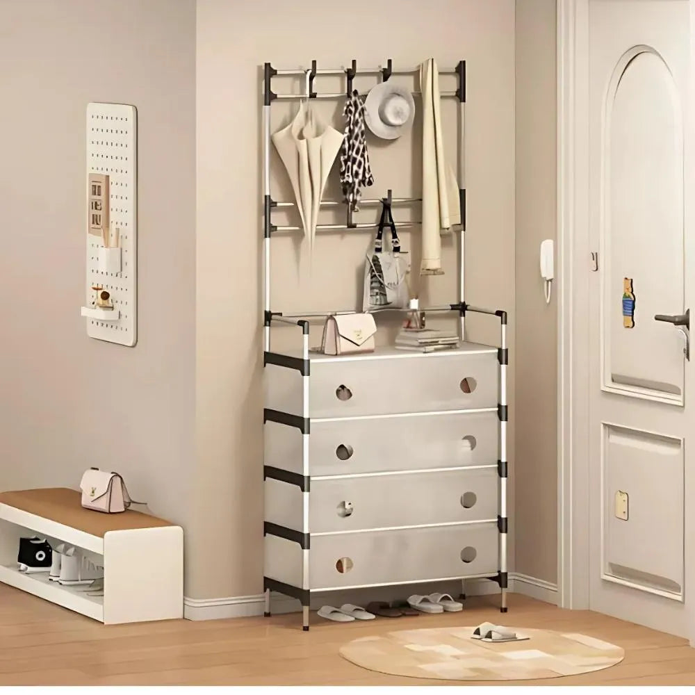 Zapatero Perchero Organizador 5 NIVELES ®  -  Sistema Maestro de Organización