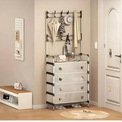 Zapatero Perchero Organizador 5 NIVELES ®  -  Sistema Maestro de Organización